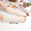 Gestrickte Armstulpen für Damen, fingerlose lange Handschuhe, Gothic-Lolita-Armstulpen, solide Handschuhe für Mädchen