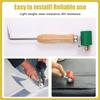 Silicone Seam Roller 40Mm With Probe Wood Handle For PVC/EPDM Single Ply Roofing