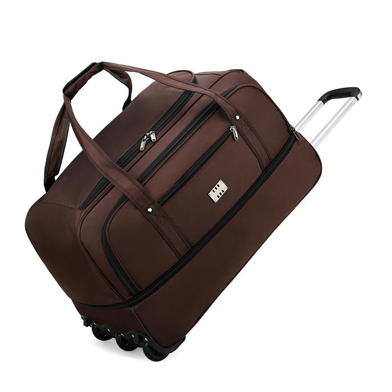 Üç Tekerlekli Genişletilebilir Oxford Kumaş Seyahat Arabası Çantası