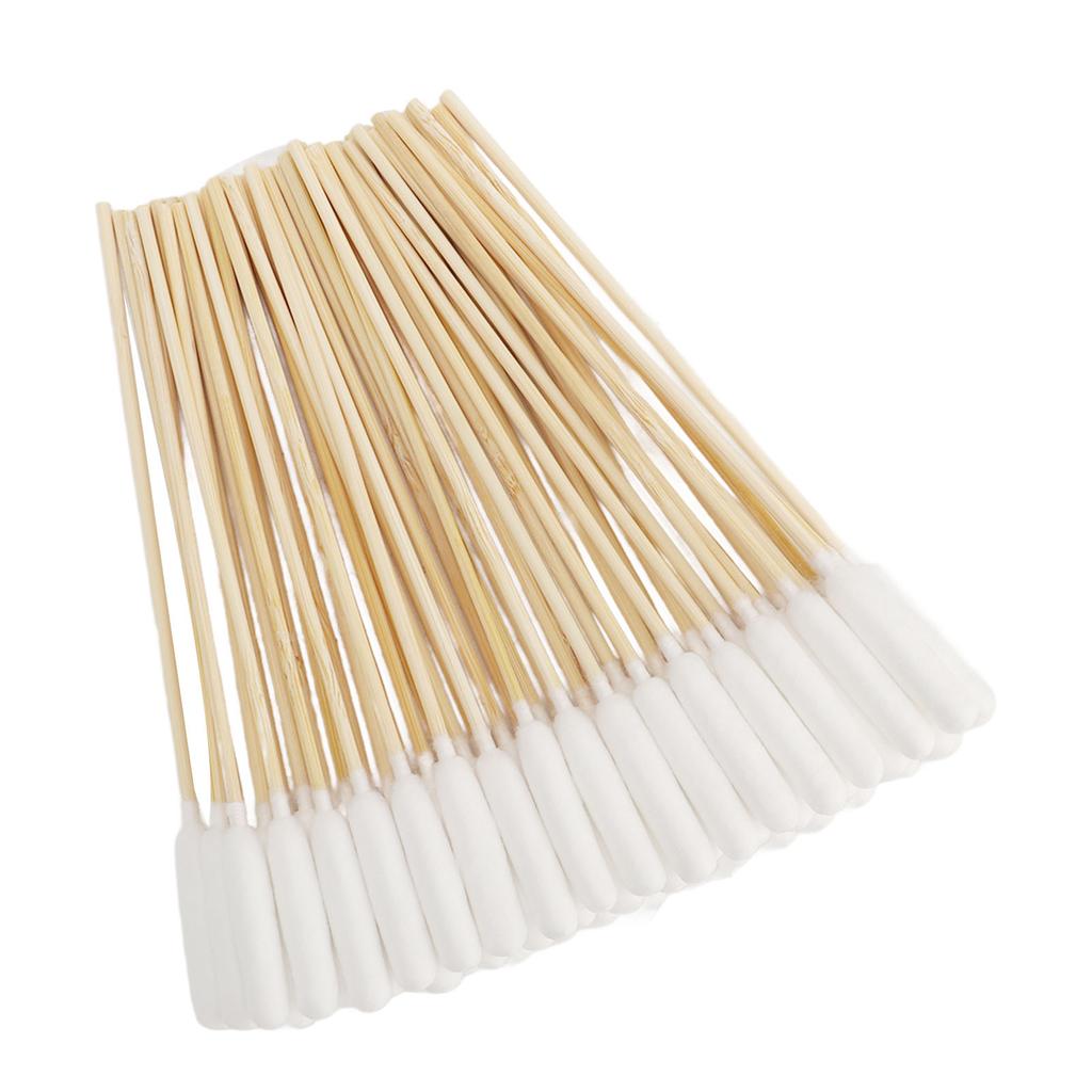 100pcs Dog Cat Cotton Buds Professional Dirt Removal Bamboo Stick Cotton Swabs for Cleaning Dogs