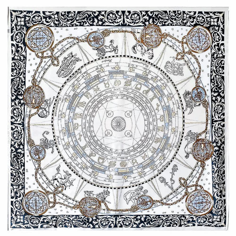 

100% Pure Mulberry Silk Women Square Scarf Prints Headband Neckerchief Luxury Female Hair Ornament Female Bandana Scarves 53CM 53X53CM