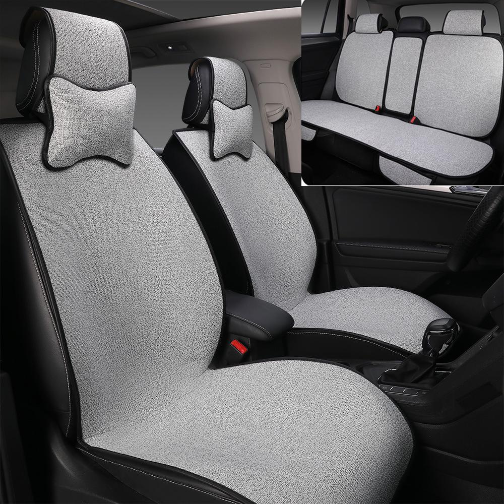 Universal Cotton Linen Car Seat Cushion for Buick Excelle, Regal, LaCrosse, Excelle GT, Encore - All Seasons.