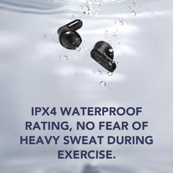 Bluetooth-compatible Earphones Stereo Sound Noise Reduction Waterproof LCD Touch Screen Sport Wireless Headphones