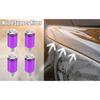 4 Pcs Car Engine Motor Hood Vent Spacer Riser Hood Vent Spacer Riser Kit Aluminum Alloy 8mm Purple