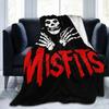 Misfits Horror Punk Rock Band Coperta Corallo Pile Peluche Decorazione Relax Leggera Coperta da Viaggio Biancheria da Letto Plaid