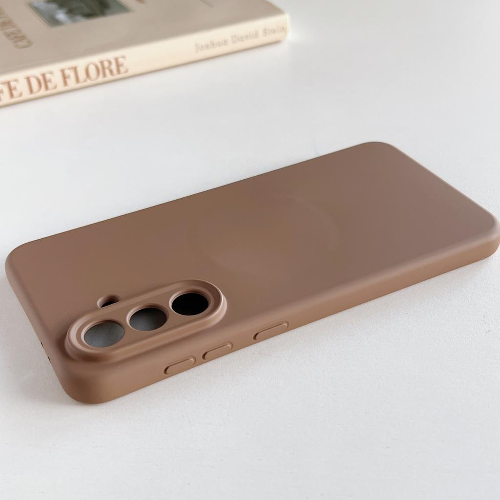 For Magsafe Matte Silicone Original Case For Samsung S26 S25 S24 S23 S22 Plus Ultra A56 A16 A55 A54 Magnetic Shockproof Cover
