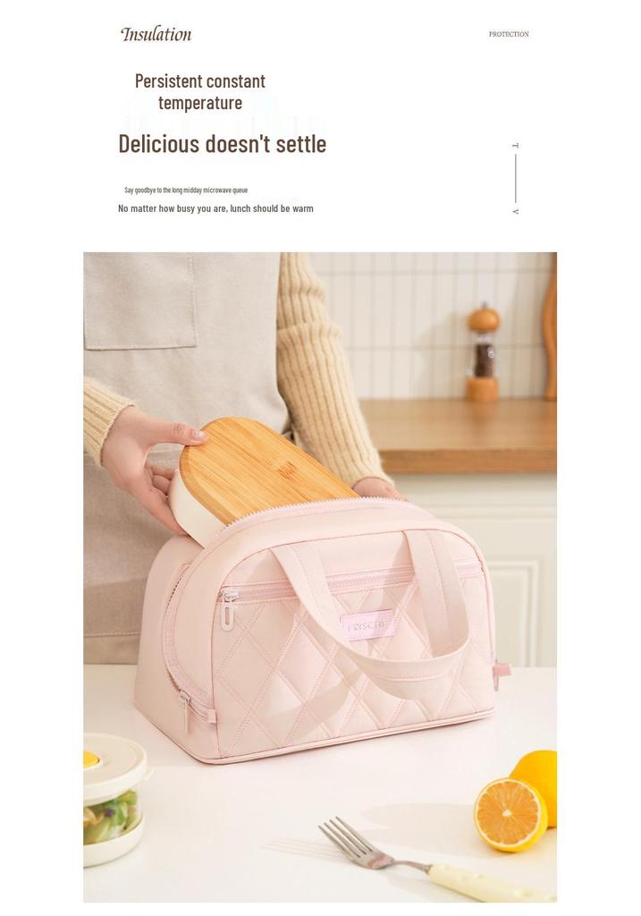 Portable Fashionable Insulated Lunch Bag for Students & Office Workers