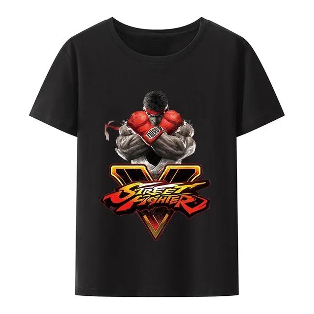 Street Fighhtter Sagat  Muay Thai Gaming Hadouken T Shirt for Men Casual Modal Tees Short Sleeve T Shirt Crewneck Tops