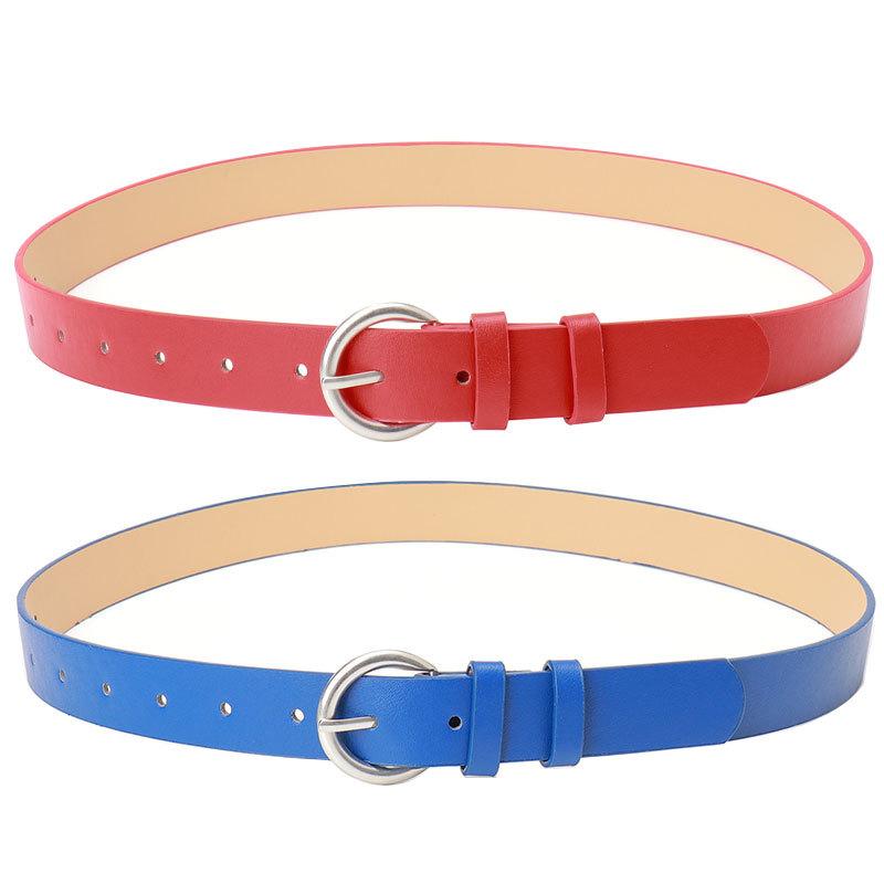 New Ins Trendy Pin Buckle Women's Belt Korean Version Simple Decorative Coat Jeans High-end Belt for Women