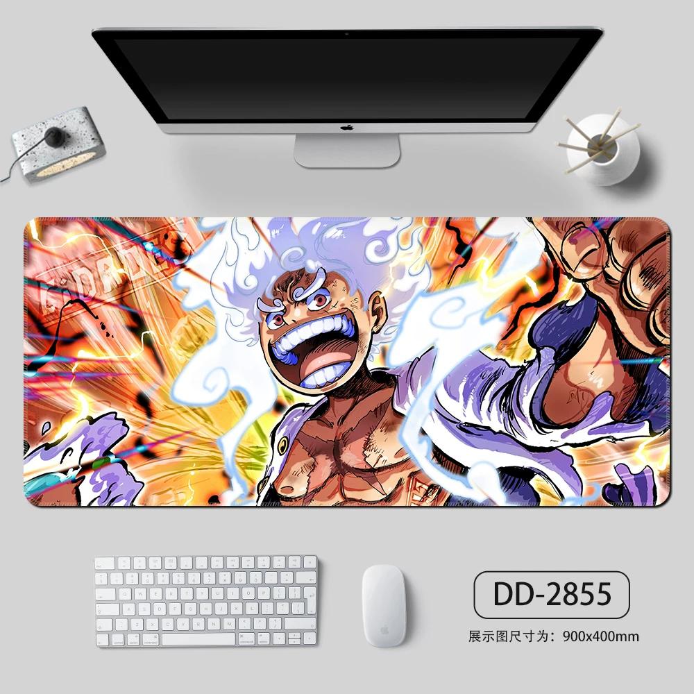 High Definition ONE PIECE Mouse Pad Oversize Boy Hot Blood Animation E-sports Keyboard Pad  Monkey D. Luffy Roronoa Zoro Computer Table Mat Animation