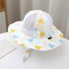 Thin Children Sun Hat Fruit Print Sun Protection Hat Fashion Bucket Hat  for Baby Boys Girls