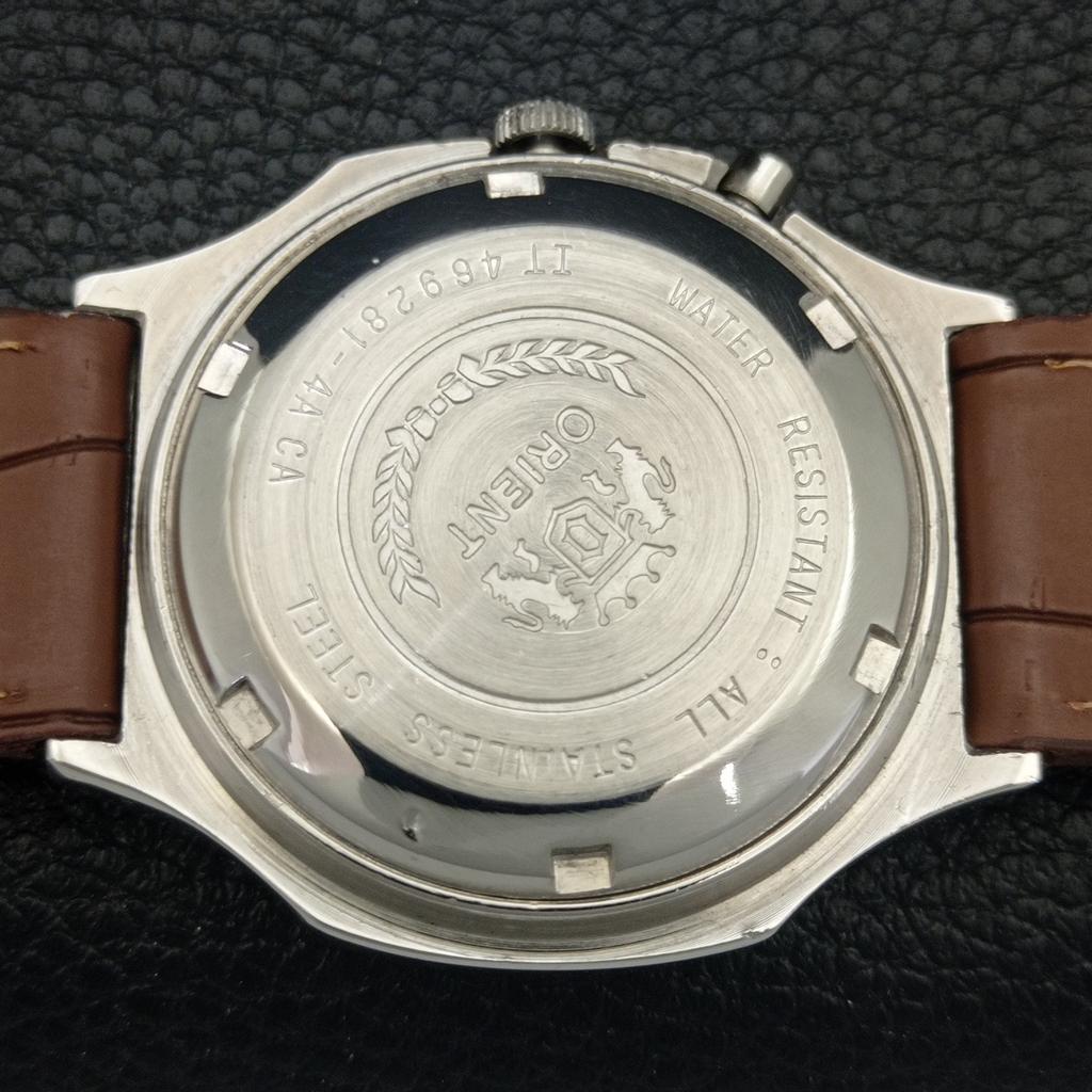 JAPAN VINTAGE ORIENT AUTOMATIC 46943 MENS ORIGINAL DIAL WATCH a703385-1 R213b-a703385