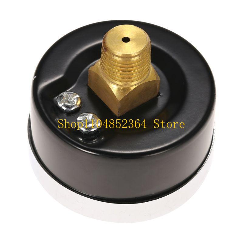 652F Pressure Gauge Compressor 2" Face 0-200 PSI Back Mount 1/4" Npt 0-14Bar for Car Bike Motorcycle Basketball