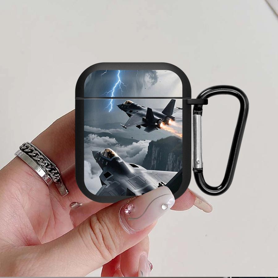 Earphone Cases Cover Case For Airpods 1 3 Pro2 4 Pro3 Pro 2 Fighter Aircraft