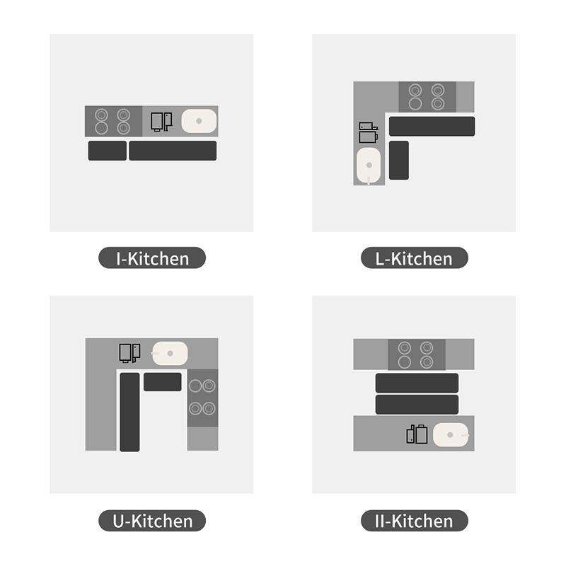 Simple Kitchen No-wash Wipeable Non-slip Floor Mat Household Waterproof and Oil-proof Floor Mats Thickened Kitchen Long Mats