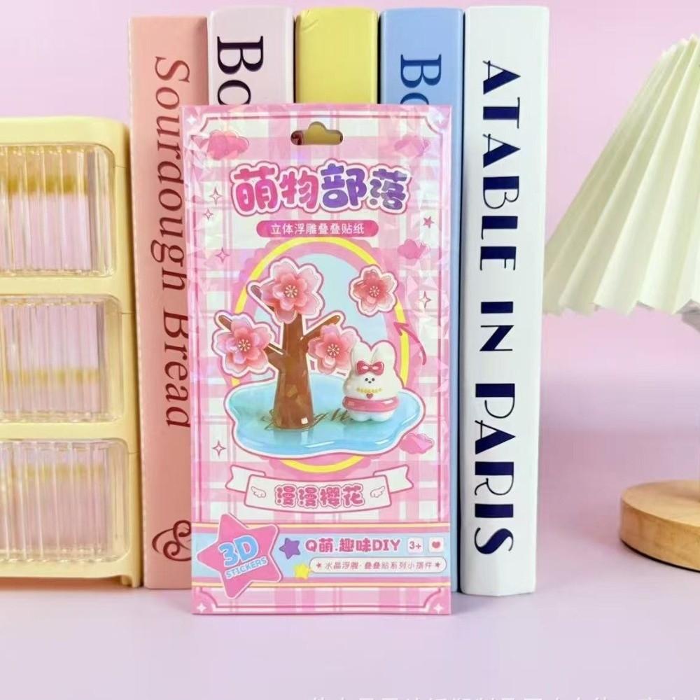 3D Puffy 3D Crystal Embossed Stickers 3D Stacked Animal DIY Stacking Stickers 3D Overlay Raised 3D Relief Stickers