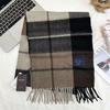 Xiaohongshu Popular Cherry Red New Year'S Red 100% Wool British Versatile Scarf Women'S And Men'S Cashmere Warm Scarf