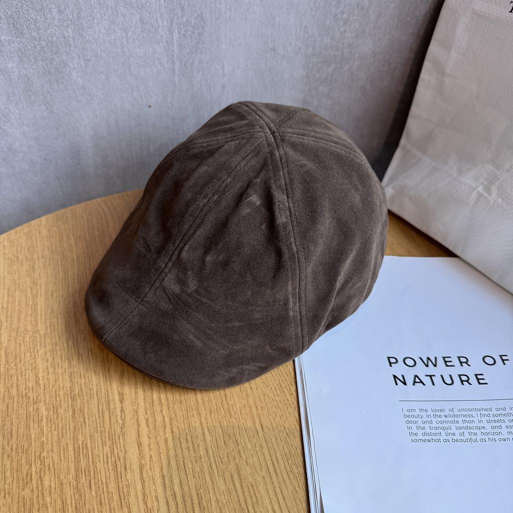 Color Simple Solid Suede Women Casual Beret For Autumn And Winter Use Daily