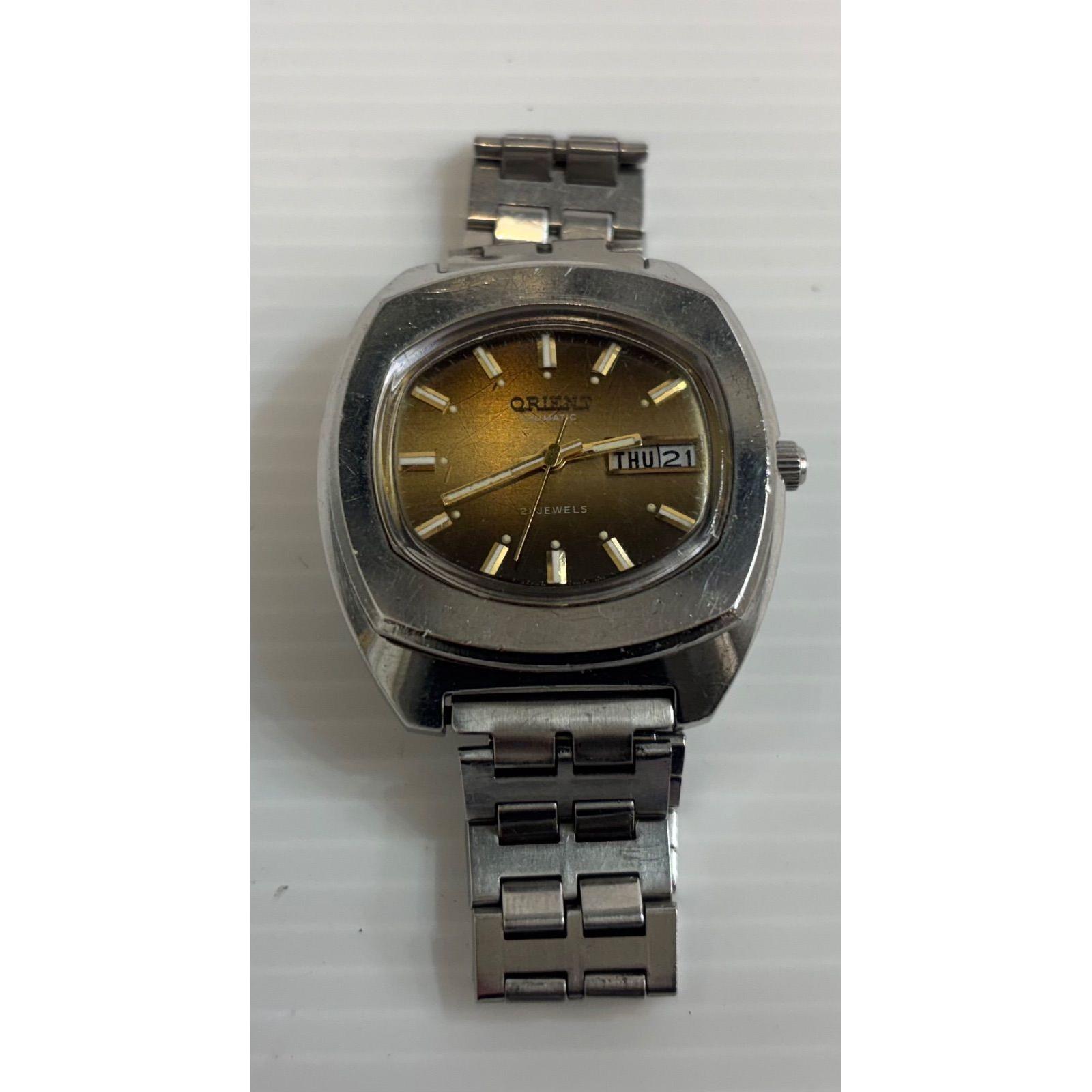 Used ORIENT watch waterproof all stainless steel automatic winding