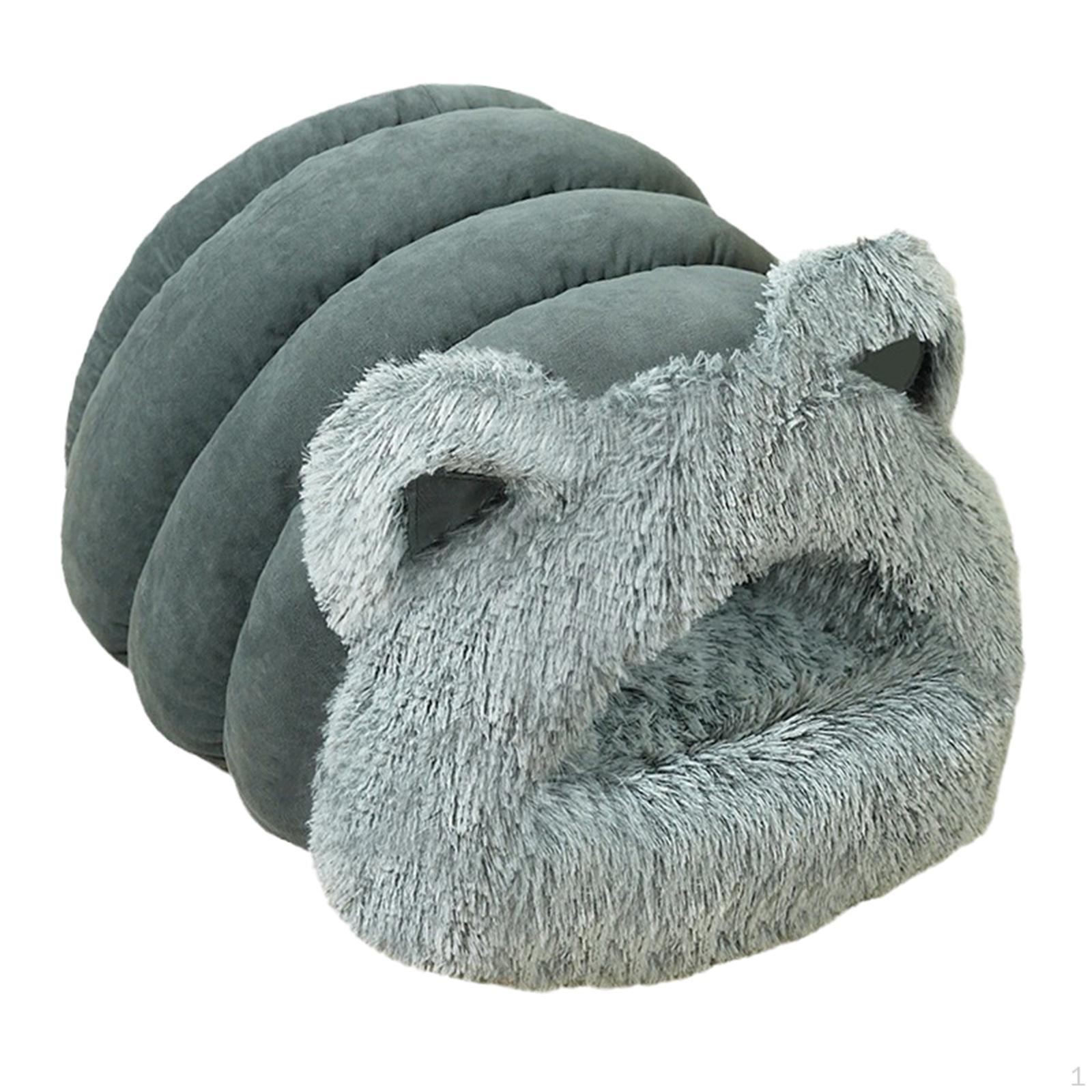 

Кровать для кошки - нескользящий спальный мешок, моющийся, теплый, удобный, самонагревающийся, кровать для питомца, котенок, укрытие L blue