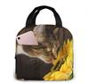 Insulated Lunch Bag Thermal Funny Cartoon Cats Tote Bags Cooler Picnic Food Lunch Box Bag For Kids Women Girls Men Children