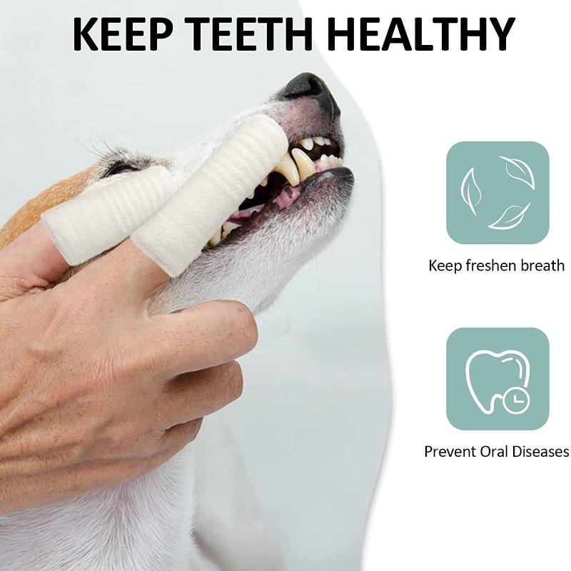 Pet Toothbrush Finger Cots, Dog Teeth and Oral Cleaning Tools, Kitten Finger Toothbrushes, Care Products