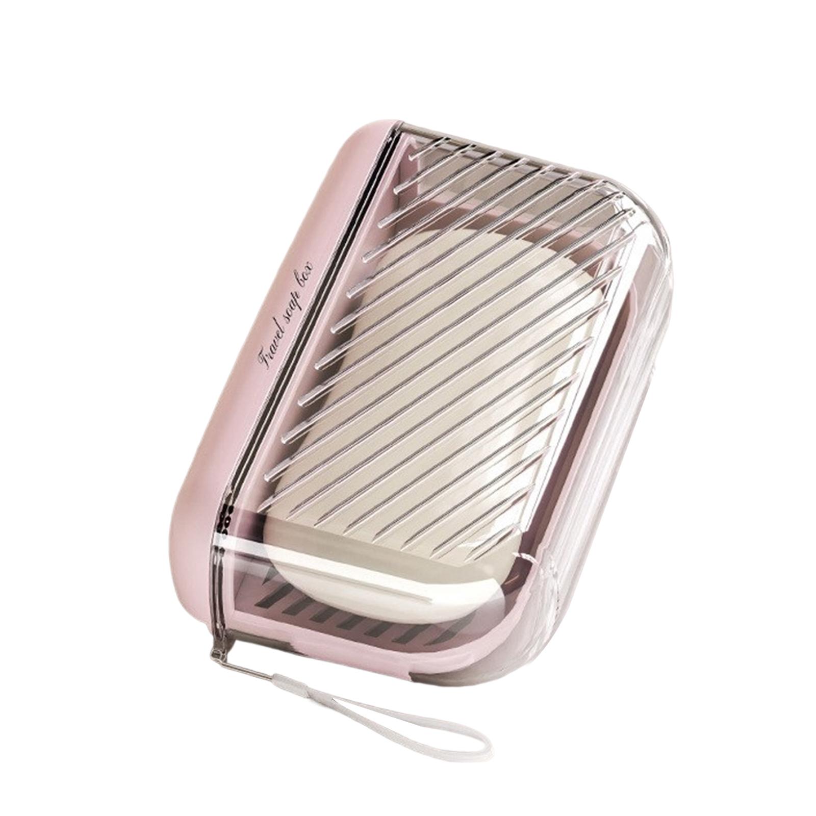 

Компактный мыльница-контейнер для мыла для тех, кто часто путешествует и любит приключения, обеспечивает личную гигиену в любом месте. розовый