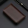 Men Women Sized Stitched PU Leather Credit Card Holder Visiting Business Card Case Wallet with Magnetic Shut For