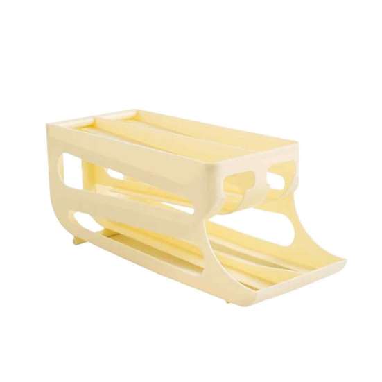 Multi-layer Slide Egg Storage Box Ladder Style Egg Box Large Capacity Automatic Rolling Refrigerator Egg Tray Organizer