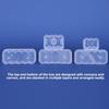 New 5PCS 3/5/7/10mL Vial Storage Case Stackable Plastic Microtube Storage Box Clear Freezer Tube Box Diabetic Supplies