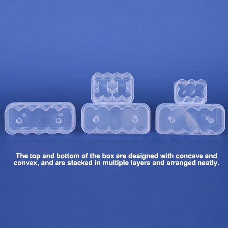 New 5PCS 3/5/7/10mL Vial Storage Case Stackable Plastic Microtube Storage Box Clear Freezer Tube Box Diabetic Supplies