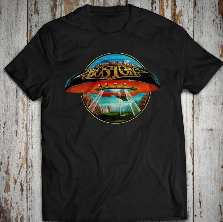 

Boston Band Don t Look Back Unisex Cotton 100% Cotton T-shirt Mens Tees Top Tom Scholz Brad Delp Walk On M