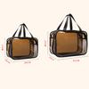 Bolsa de maquillaje transparente simple de doble capa impermeable resistente al desgaste separación seco húmedo bolsa de maquillaje bolsa de almacenamiento para lavado en el baño