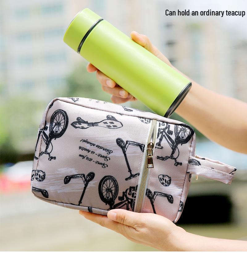 Stilvolle Damen Kleine Wasserdichte Oxford Reise-Toilettenartikel- und Kosmetik-Aufbewahrungstasche