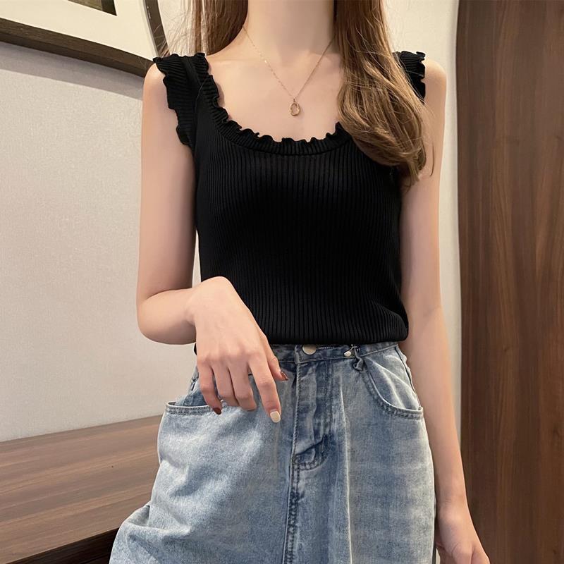 Women's Trendy Summer U-Neck Knit Camisole Top Sleeveless Vest