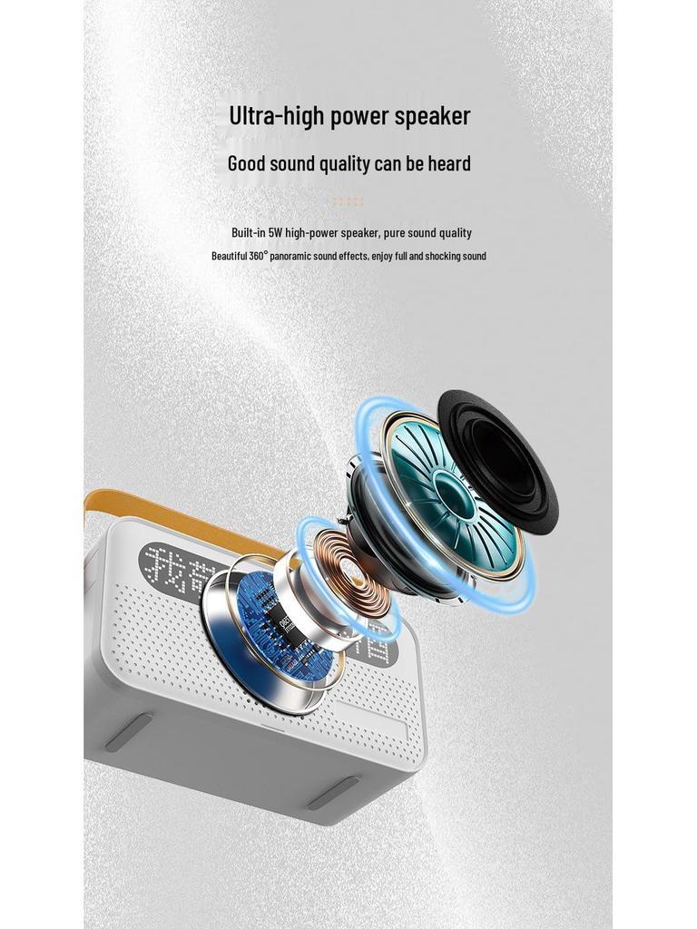 Karaoke Y8 Portable Wireless Bluetooth Speaker with Mic & Lyrics Display for Kids