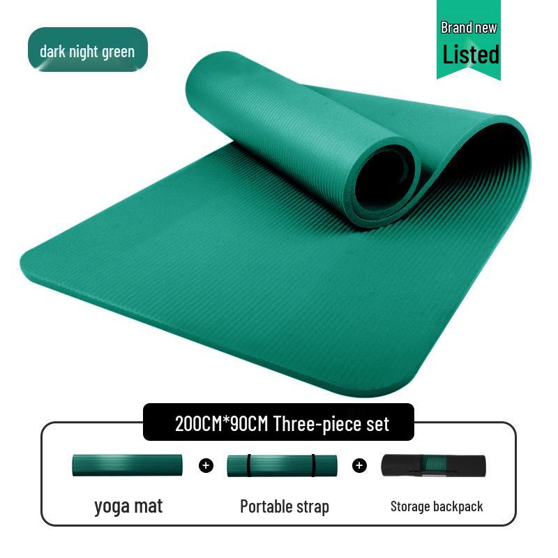 Men's Non-slip Beginner Yoga Mat - Thick, Wide, Long for Home Fitness