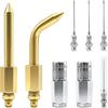 8 Pcs Grease Gun Accessory Kit, Including 4 Grease Nozzle 2 Grease Gun Coupler Bent and Straight Nipple for Small Narrow Space Deep Hole