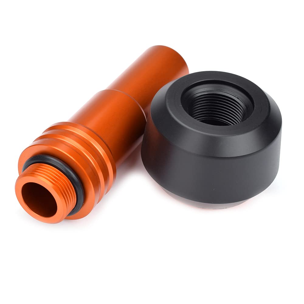 Motorcycle Muffler Slider for Kawasaki Eliminator/SE (24) [8BL-EL400A] CNC Guard Slider (1 Piece) (Orange)