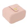 Mini Ring Storage Box PU Leather Small Jewelry Box Organizer Small Travel Earring Case Pink