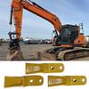 3 Set Excavator Bucket Teeth Support for 23 230 Series Skid Steer Backhoe Screw On Bucket Tooth Replacement Carbon Steel   Trenching Accessories