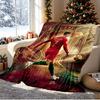 Cristiano Ronaldo Pattern Blanket for Home Decoration, Bed, Sofa, Car Travel, Camping, Suitable for All Seasons, Birthday Christmas Gift