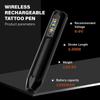 Wireless Tattoo Machine, Rotary Tattoo Pen,Unibody Tattoo Pen Rainbow Button Tattoo Supply for Tattoo Beginners
