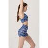 Huit Euro Jersey Denim Print Hole Bra Top Htwtb5i08t
