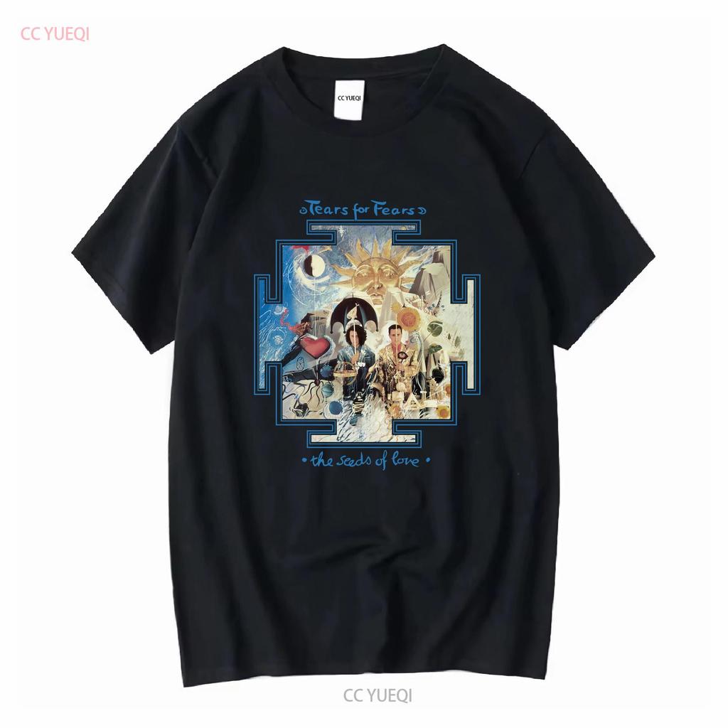 Tears for Fears Band Men T Shirt White Cotton All Sizes Vintage Washed Top For Everyday Wear Homme Breathable Stretched Casual