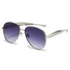 Oval Sunglasses with Metal Frame Retro Premium Trendy Sun Glasses High-Quality UV400 Protection Elegant for Daily Use