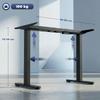 Electric Desk Frame, Height Adjustable, Memory Function, Steel, Black