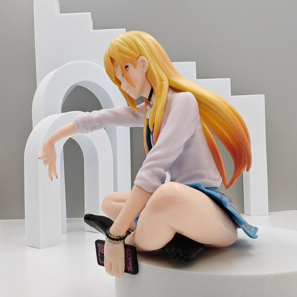 New My Dress-Up Darling Marin Kitagawa Sitting Anime Figure Cute Bishoujo Collectible Model Desktop Decor Birthday Gift for Fans