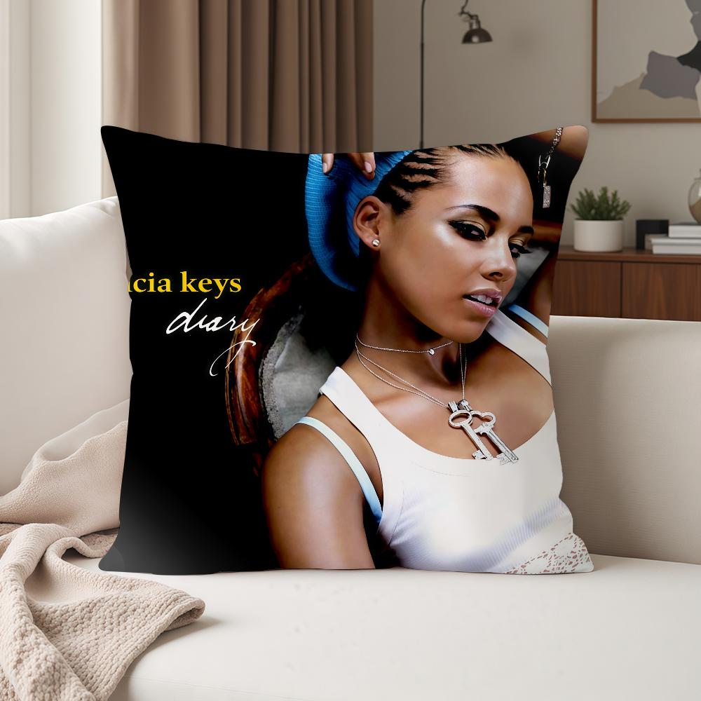 AAlicia Keys Singer In Tokyo Pillow Case Suitable For Bedrooms Living Rooms Cars Home Decoration
