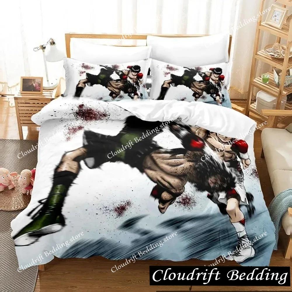 Kampfgeist Hajime No Ippo Anime Bettwäscheset Jungen Mädchen Einzelbett Queen Size King Size Bettbezug Kissenbezug Bett Jungen Erwachsene